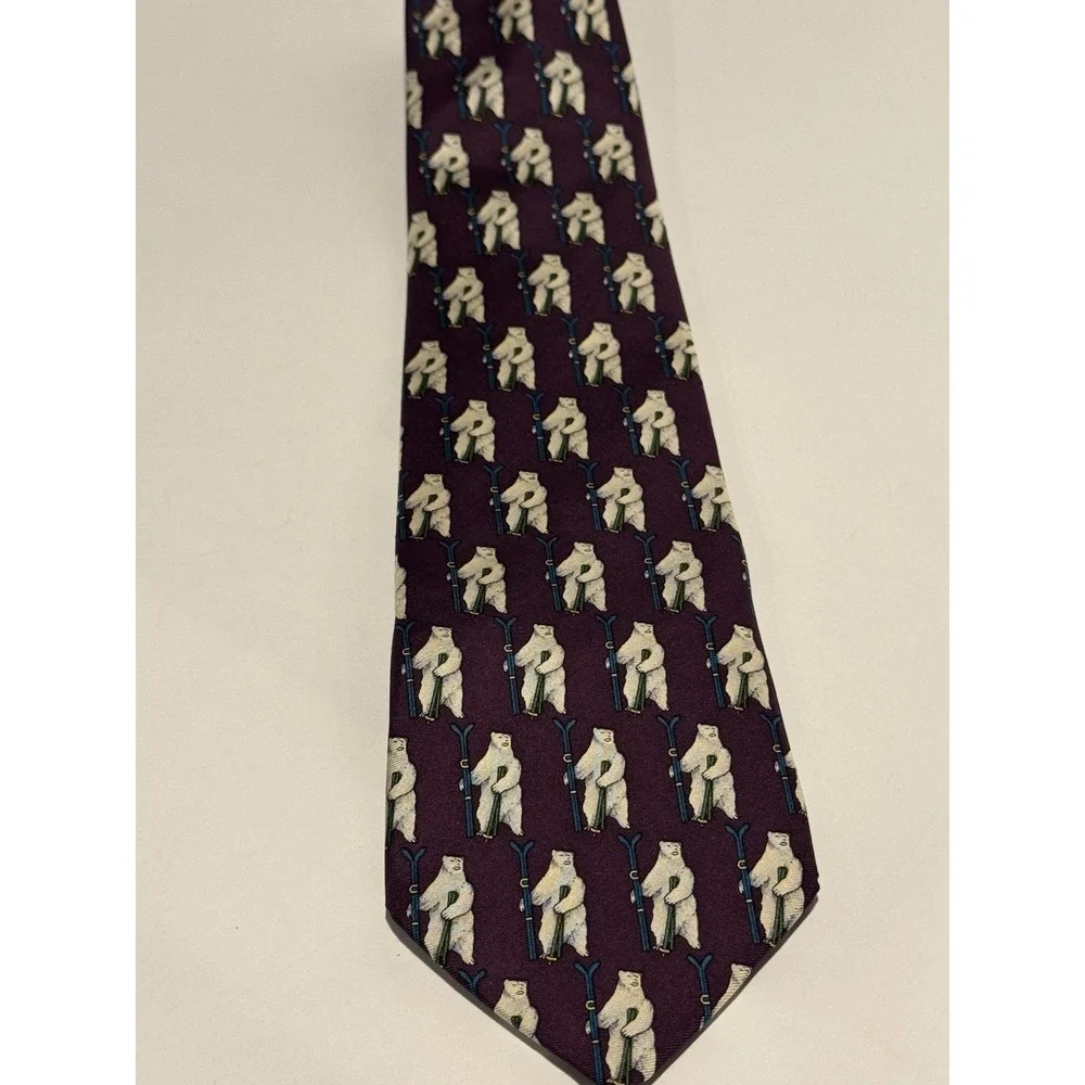 Brooks Brothers Polar Bear Skiing Rep Tie